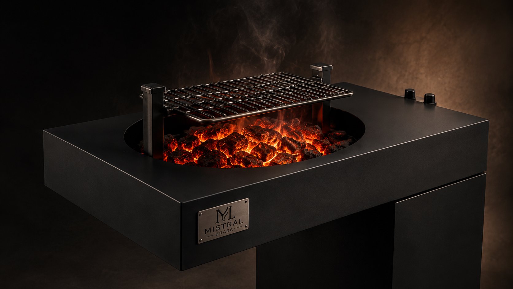 Dualis de Mistral Brasa con la brasa encendida